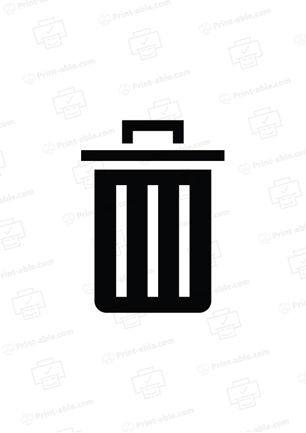 Trash Sign Printable Free Download