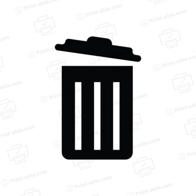 trash sign printable free download