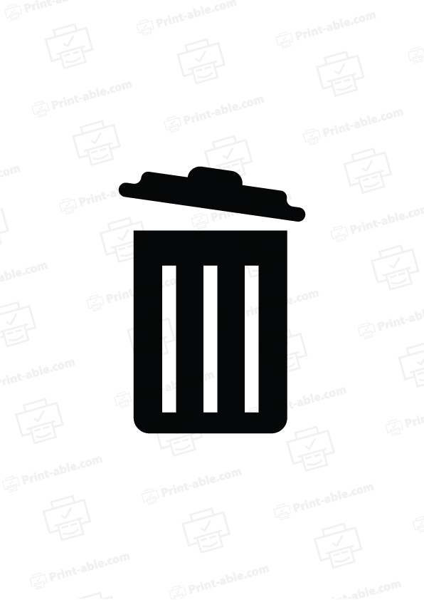 Trash Sign Printable Free Download