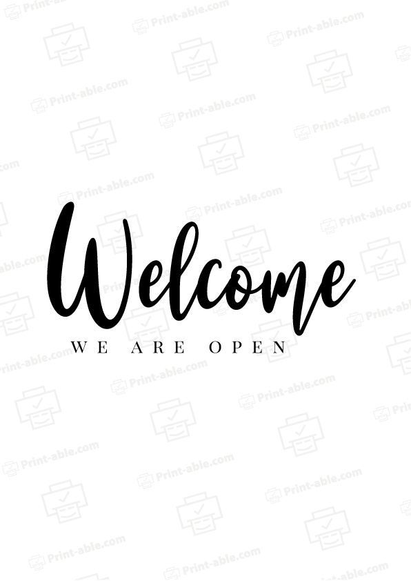 Welcome Sign Printable Free Download