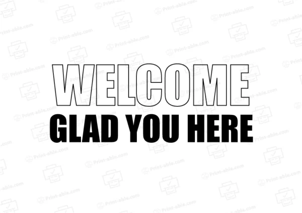 Welcome Sign Printable 3747 | Print-able.com