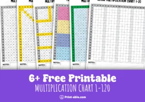 multiplication chart 1-120 worksheets free download