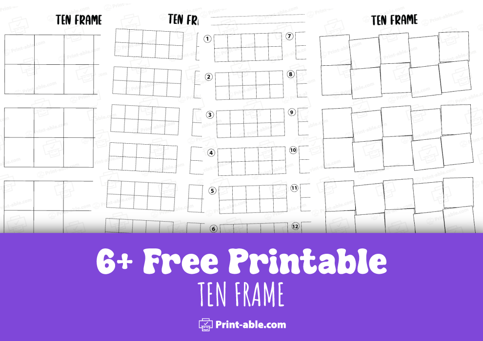 ten frame printable free download