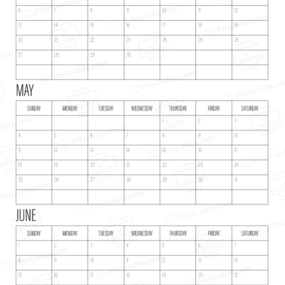 2025 three month calendars printable free download