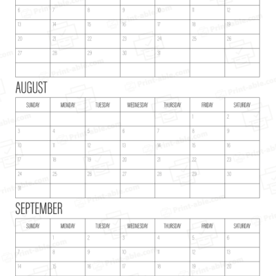 2025 three month calendars printable free download