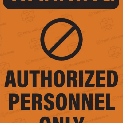 authorized personnel only sign printable free download