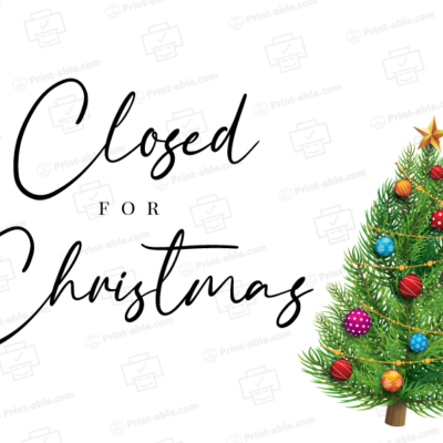 closed sign for christmas free download