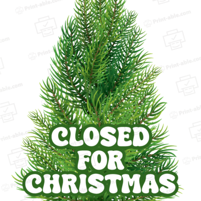 closed sign for christmas free download