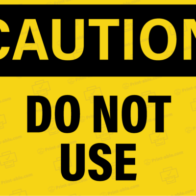 do not use sign printable free download