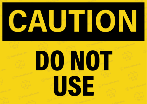 do not use sign printable free download