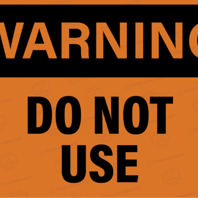 do not use sign printable free download