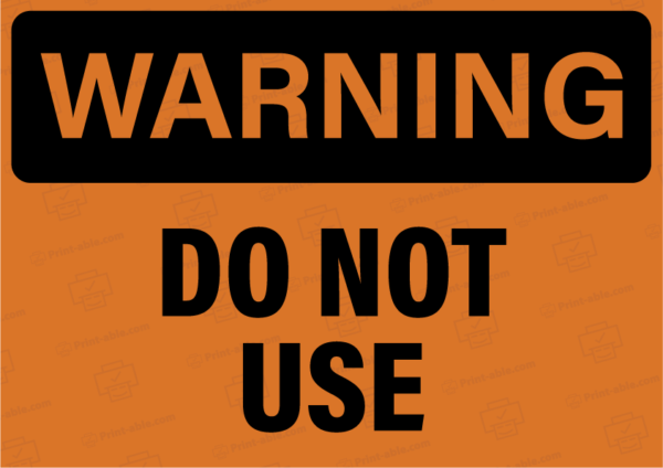 do not use sign printable free download