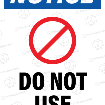 do not use sign printable free download