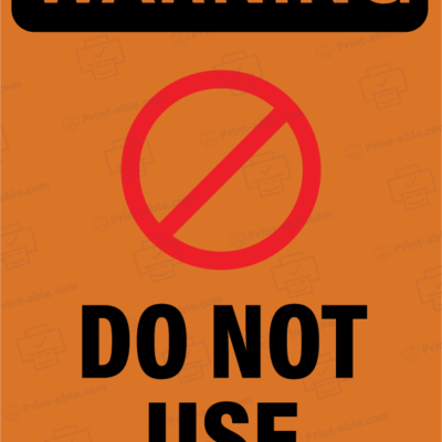 do not use sign printable free download