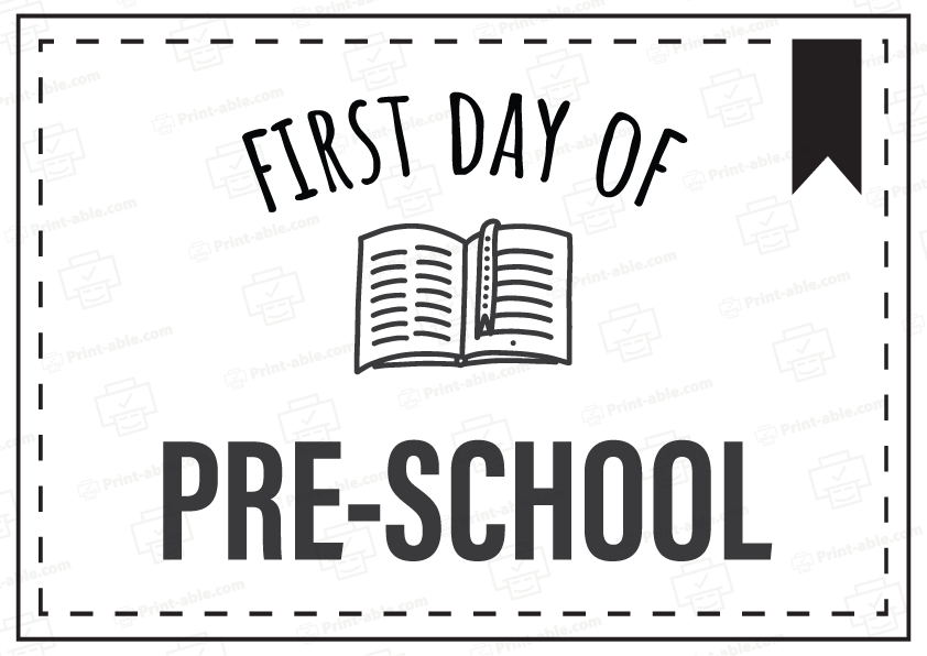 First Day Of School Sign Free Download