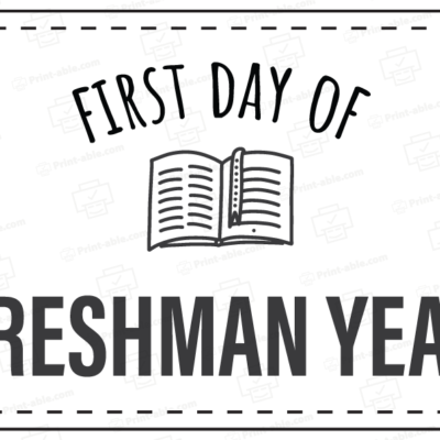 first day of school sign printable free download