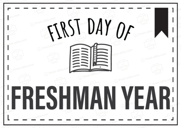 first day of school sign printable free download