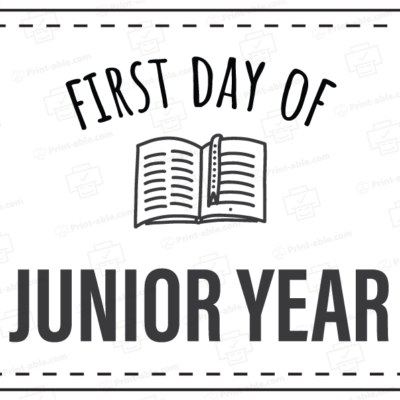 first day of school sign printable free download