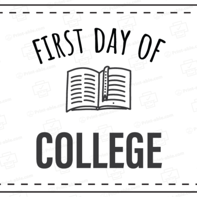 first day of school sign printable free download