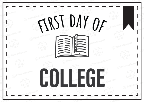 first day of school sign printable free download