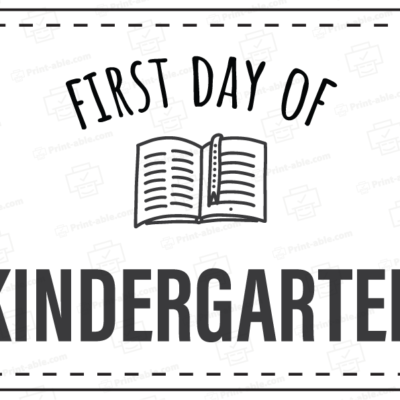 first day of school sign printable free download