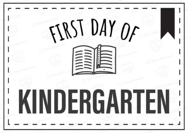 first day of school sign printable free download