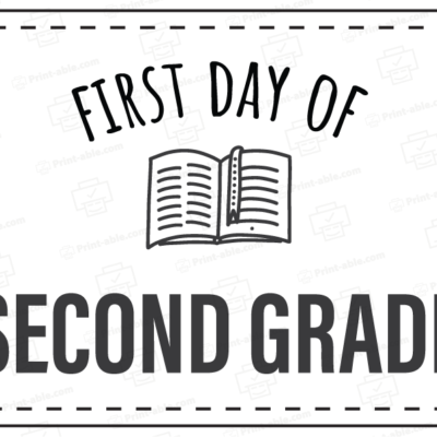 first day of school sign printable free download