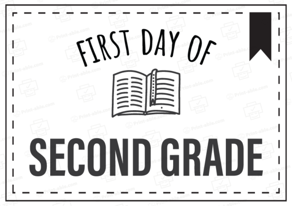 first day of school sign printable free download