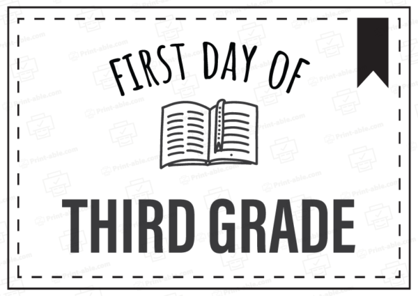 first day of school sign printable free download