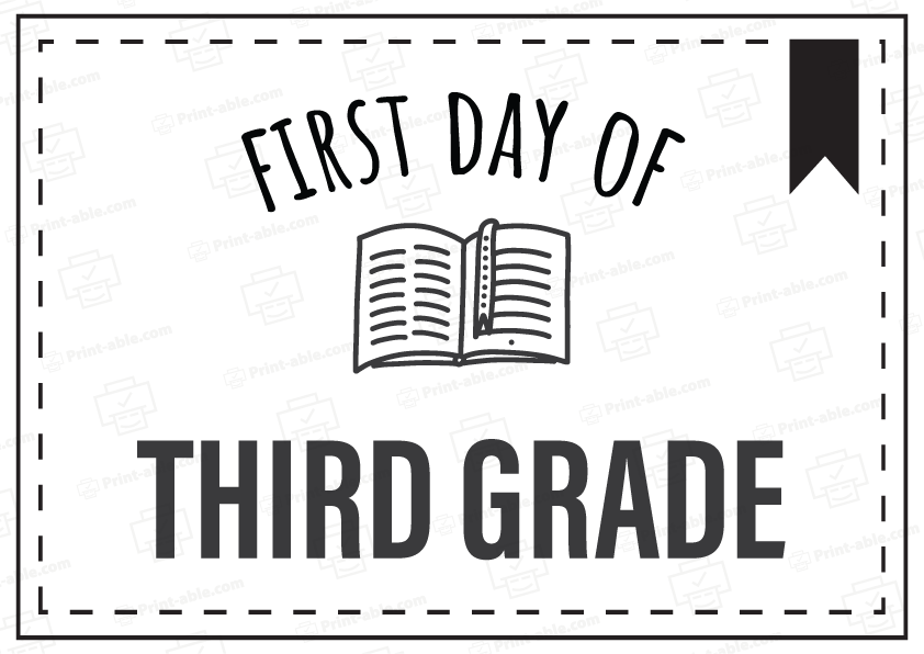 First Day Of School Sign Free Download