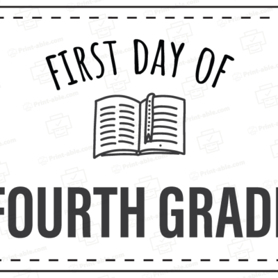 first day of school sign printable free download