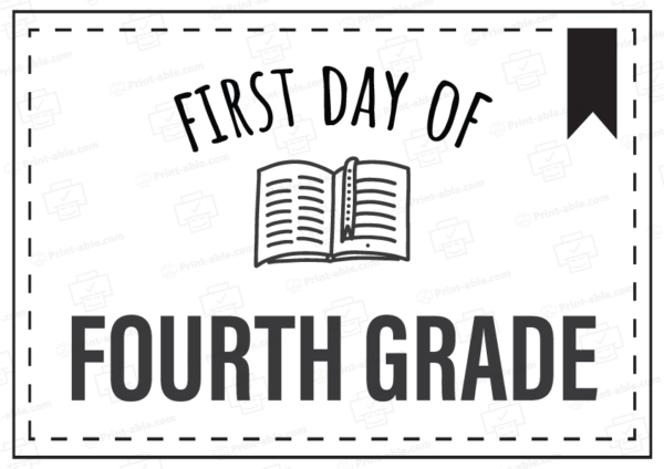 first day of school sign printable free download