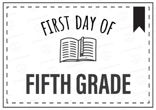 first day of school sign printable free download