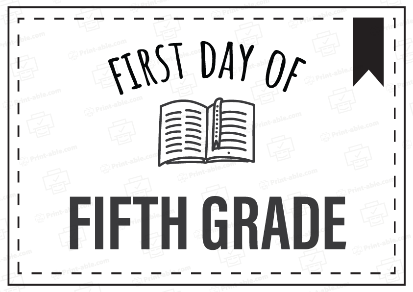 First Day Of School Sign Free Download