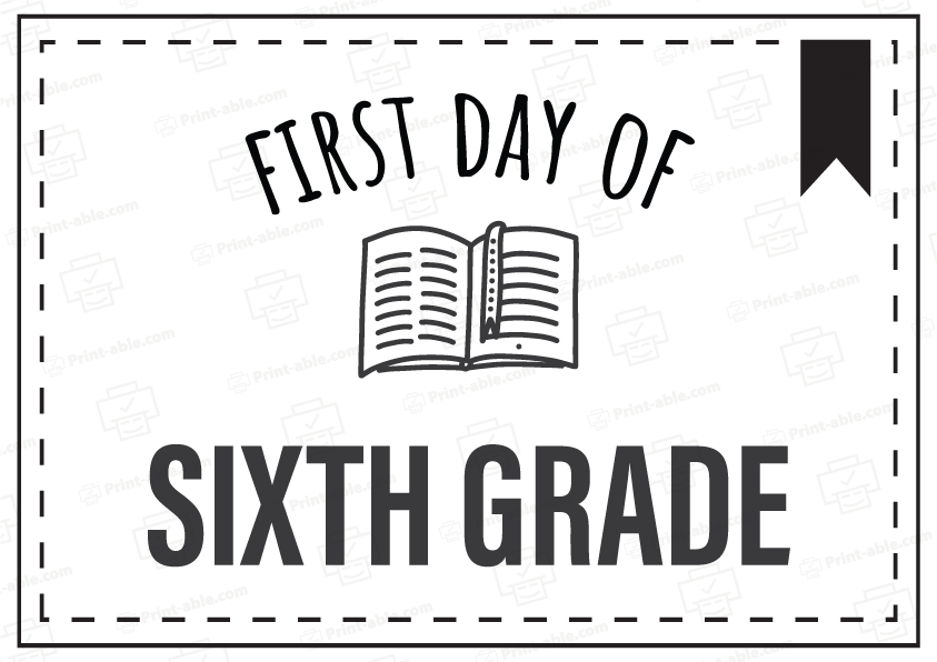 First Day Of School Sign Free Download