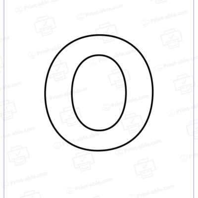 letter o printable free download