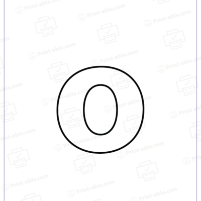 letter o printable free download