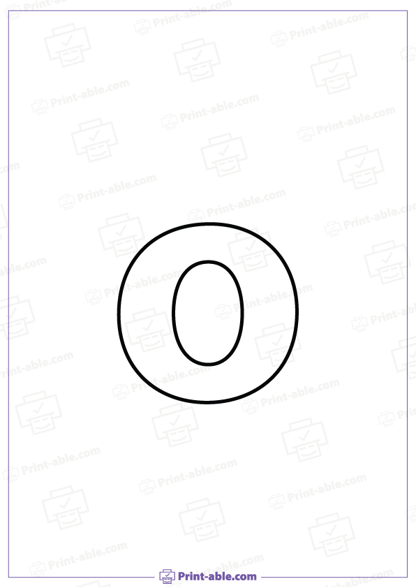 Letter O Printable Worksheet Free Download