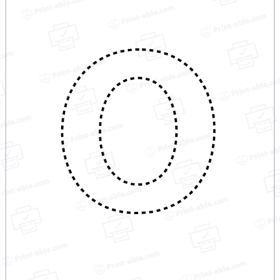 letter o printable free download