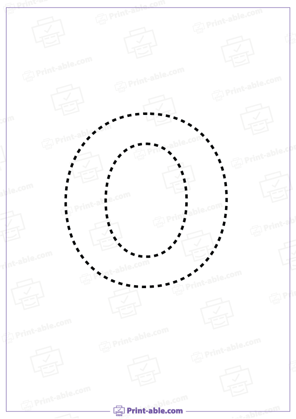 Letter O Printable Worksheet Free Download