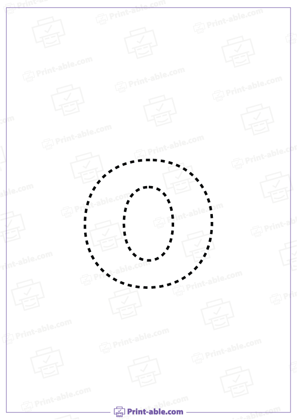 Letter O Printable Worksheet Free Download