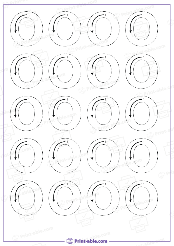 Letter O Printable Worksheet Free Download