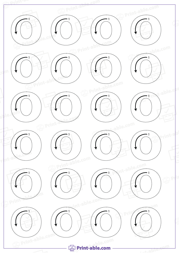 Letter O Printable Worksheet Free Download