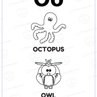 letter o printable free download