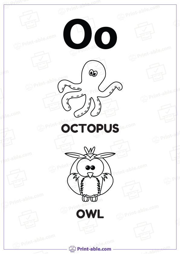 Letter O Printable Worksheet Free Download