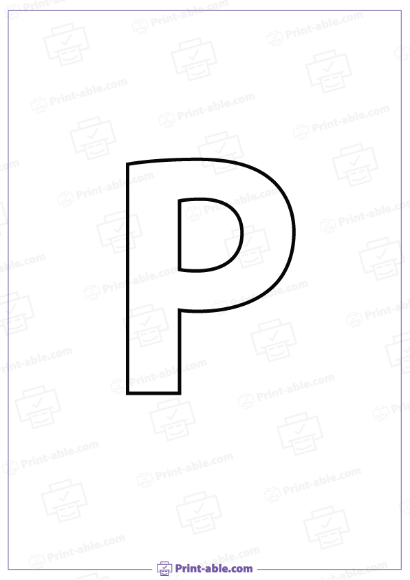 Letter P Printable Worksheet Free Download