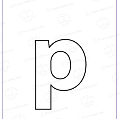 letter p printable free download