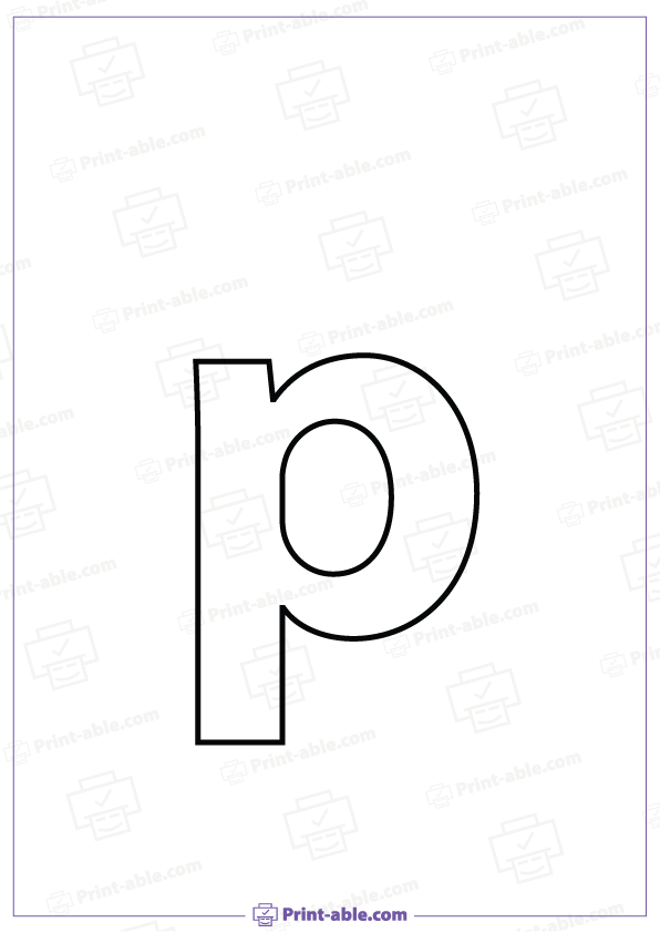 Letter P Printable Worksheet Free Download