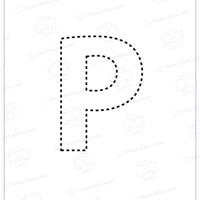 letter p printable free download