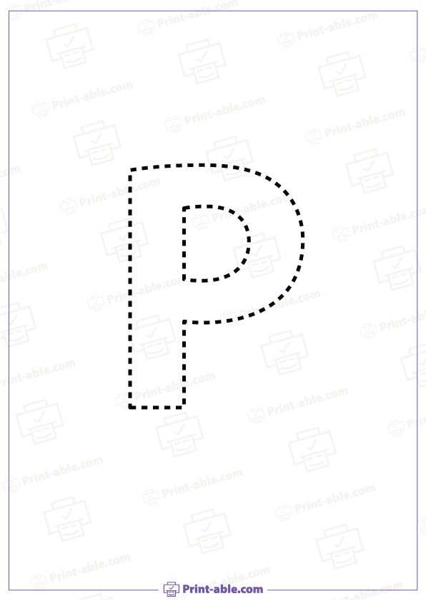 Letter P Printable Worksheet Free Download